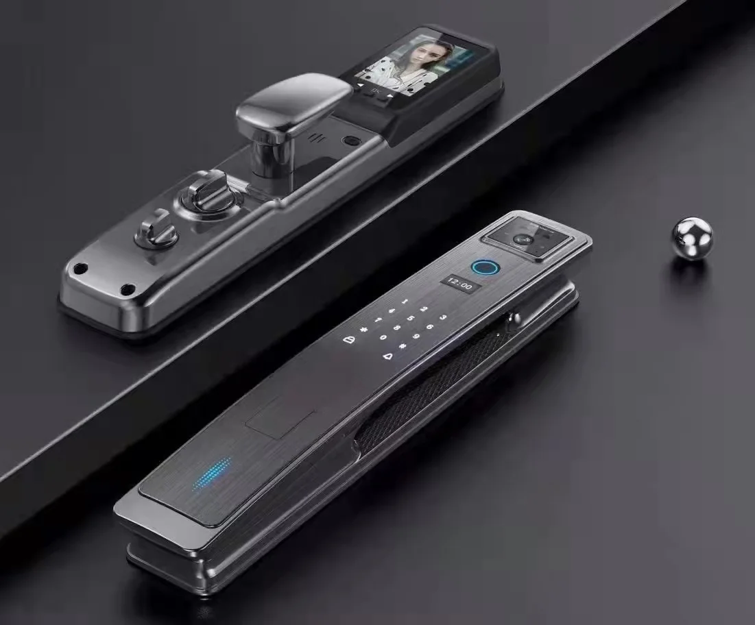 Face Recognition Digital Door Lock Wifi Remote Control Full-automatic Smart Door Lock with Camera