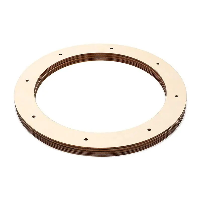 กรอบพวงหรีดไม้ AT13 สำหรับงานฝีมือ DIY ตกแต่งบ้าน วันคริสต์มาส วันวาเลนไทน์ วันอีสเตอร์ และวันหยุดต่างๆ