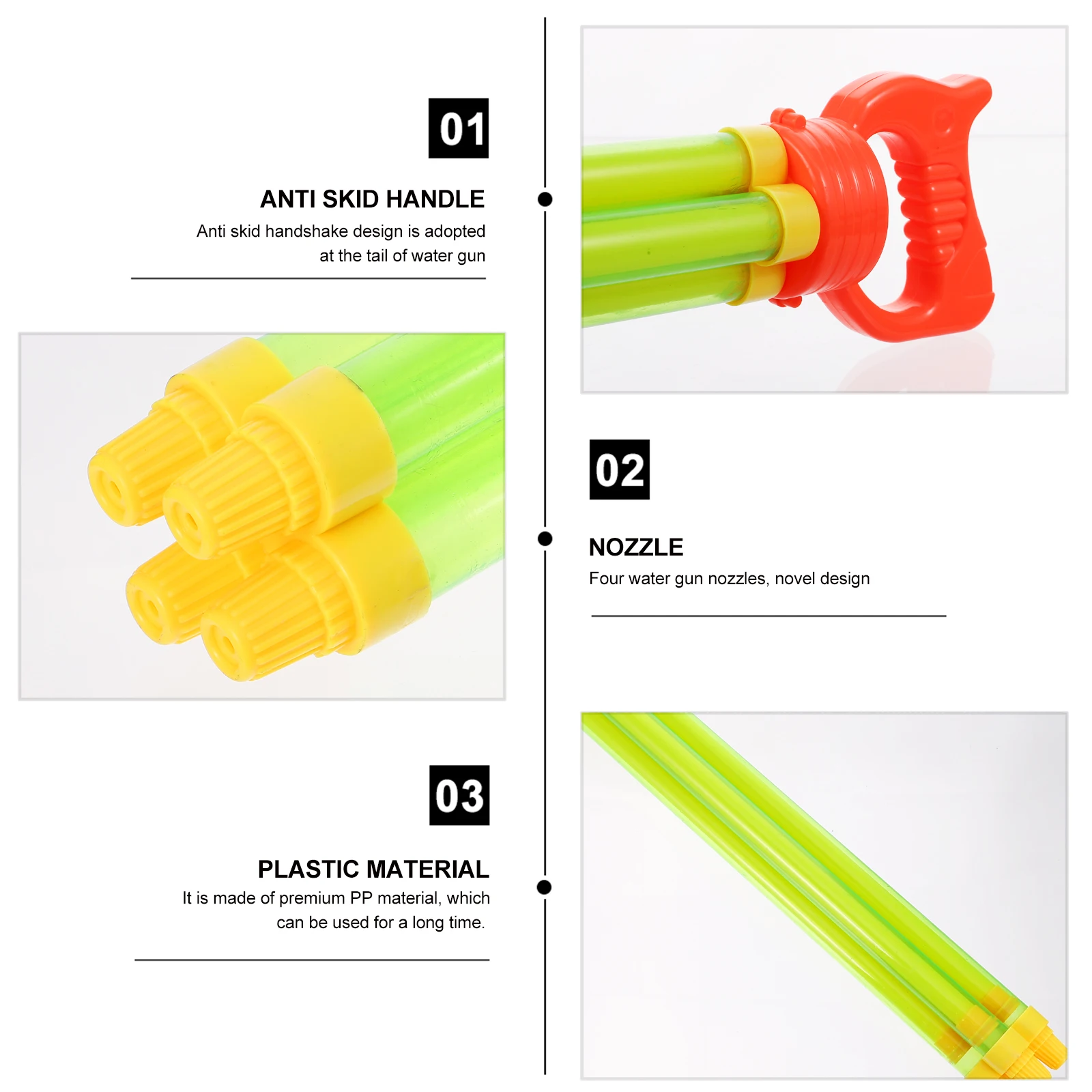 Tiratori giocattolo con pistola ad acqua estraibile Giocattolo creativo in plastica spray per bambini per la famiglia