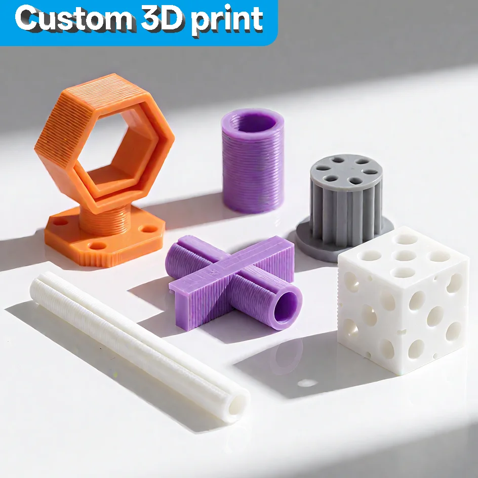 

Customized nylon PC 3D printing customized plastic model products, CNC mechanical plastic rapid prototyping moq1pc