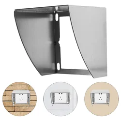 Outdoor Protector Stainless Steel Rain Cover Ring Doorbell Wired Wall Outlet Box