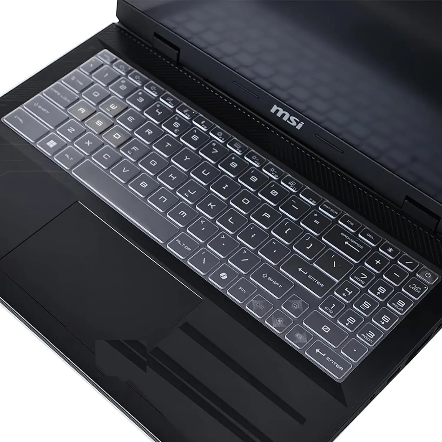 Silicone Keyboard Cover Laptop Skin for Summit E16 Flip A11UCT A11UDT A13V MSI Vector 17 HX A14V A14VX, Vector 16 HX A14V A14VX