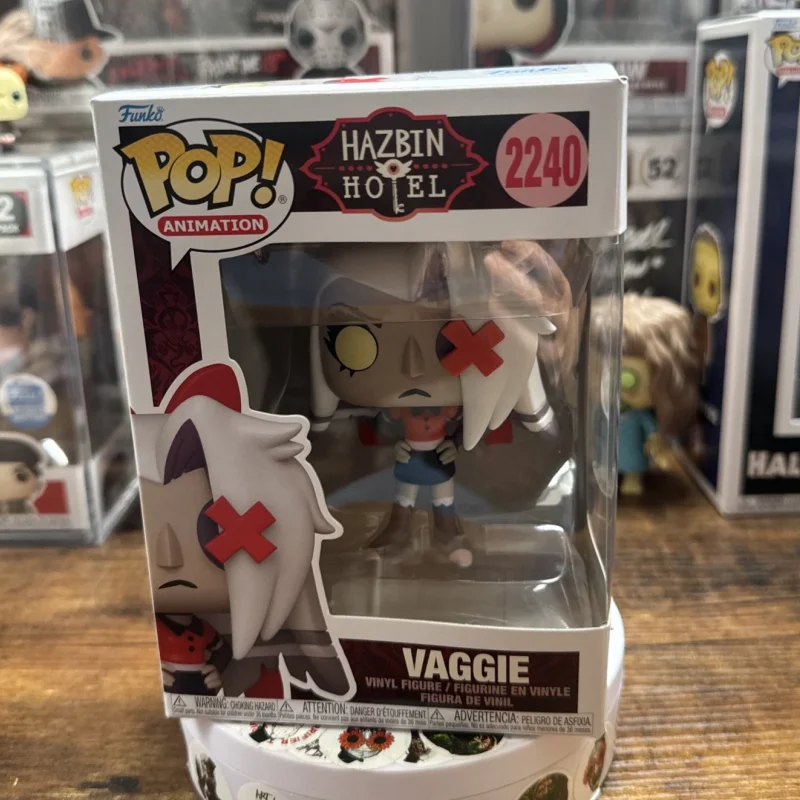 Original Vaggie #2240 Hazbin Hotel Chase Funko Pop Vinyl Action Anime Dolls Decoration Model Collect Limited Edition Gift Toys