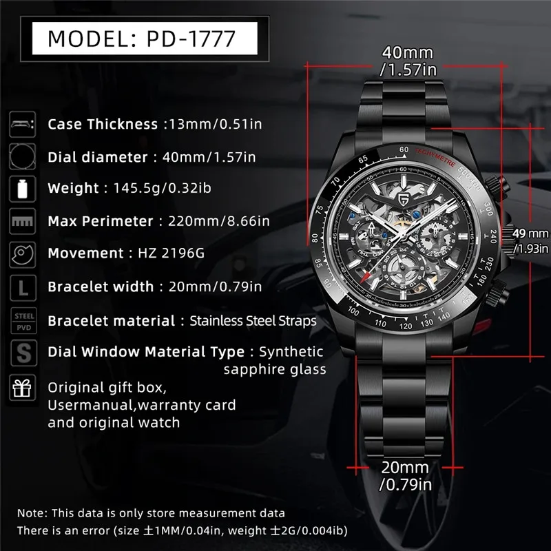 PAGANI DESIGN Top Brand Men Watch Rainbow Bezel Man Mechanical Stainless Steel Waterproof 100M Automatic Watches Reloj Hombre