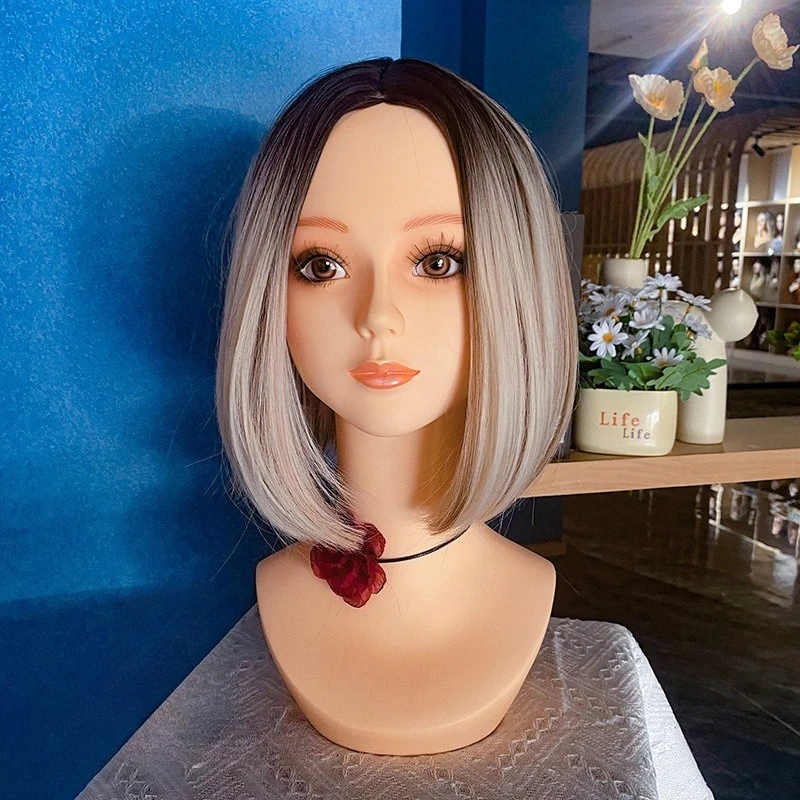 

Реалистичная женская голова манекена для парика, шляпы, ювелирных изделий, толстая игла, пирсинг