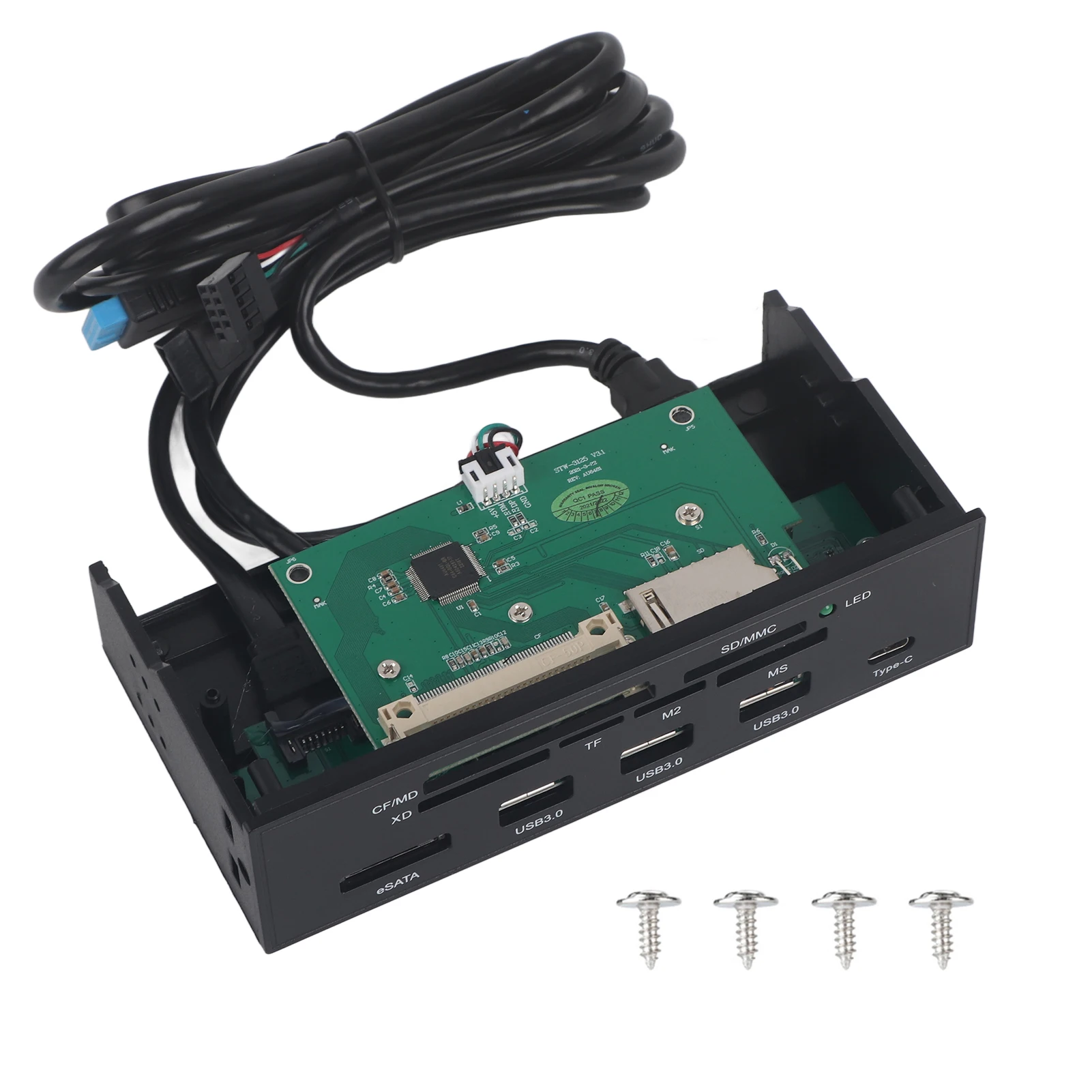 stw-3125-内蔵カードリーダー-525インチ-多機能内蔵カードリーダー-ダッシュボードpcフロントパネル