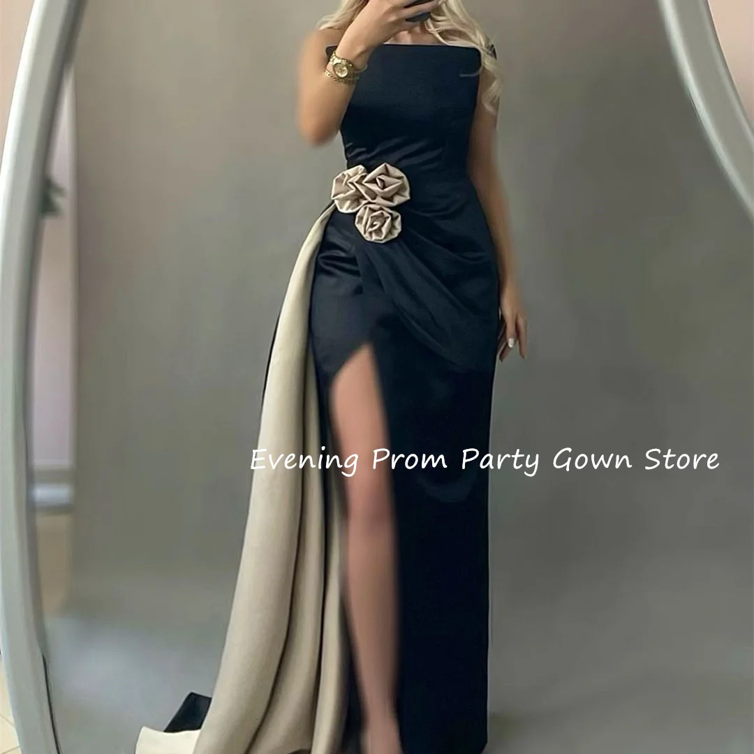 

Женское вечернее платье-русалка, черное платье для выпускного вечера, в стиле Саудовской Аравии