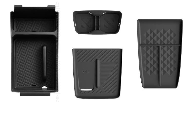 ل Changan Deepal L7 L07 منظم وحدة التحكم المركزية صندوق تخزين أسود منظم تخزين سفلي تحويل الملحقات الداخلية