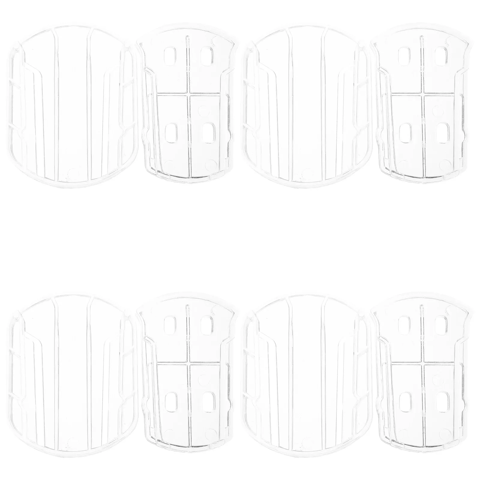 4Pcs Car Roof Decoration Base Transparent Adhesive Exterior Mount Vehicle Ornament Stand Stable Locking Holder for Automotive