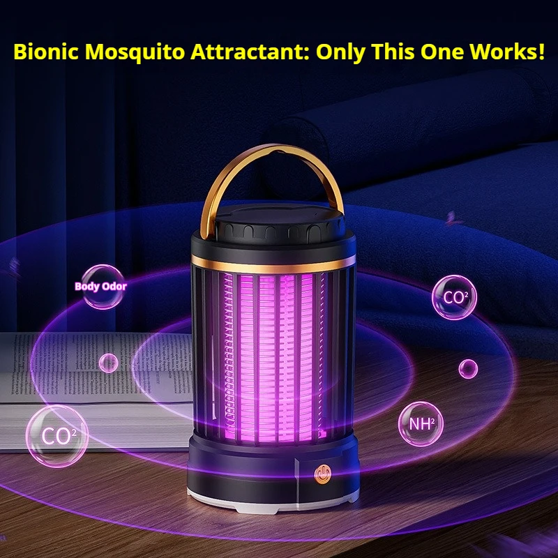 Portable Mosquito Killer Lamp, multi‑function for mosquito killing, lighting and night‑light, 360° mosquito‑luring & killing