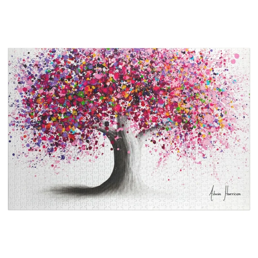 

Пазл с изображением дикого цветущего дерева, настраиваемый подарок, персонализированные подарки с фотографией, пазл с индивидуальным дизайном и фото