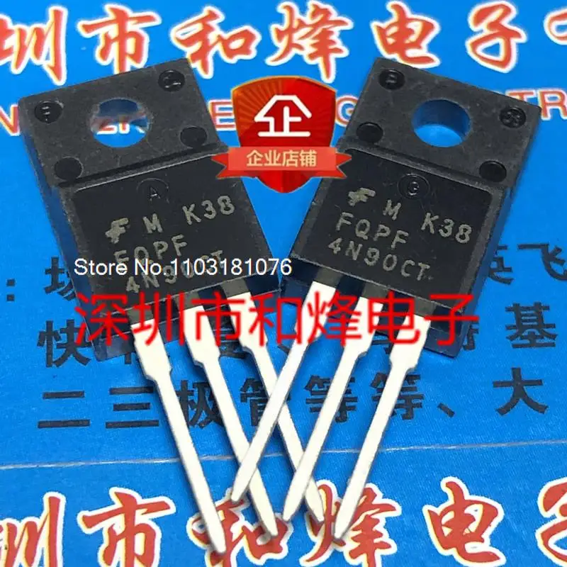 

(20 шт./лот) FQPF4N90C TO-220F 900 в 4A новый оригинальный запасной чип питания