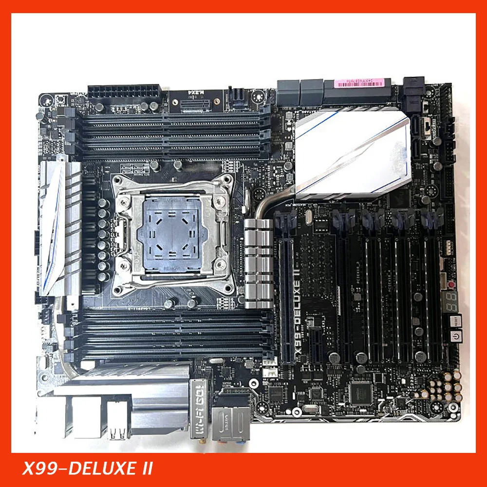 Desktop Motherboard For Asus X99-DELUXE II X99 Support E5 V4 REG DDR4 Perfect Test Good Quality