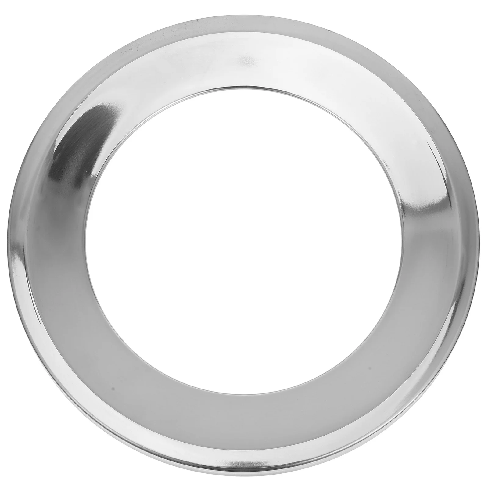 

Round Metal Trash Lid Stainless Steel Kitchen Garbage Lid Easy Install Trash Bin Cover for Home Bathroom Tabletop Use