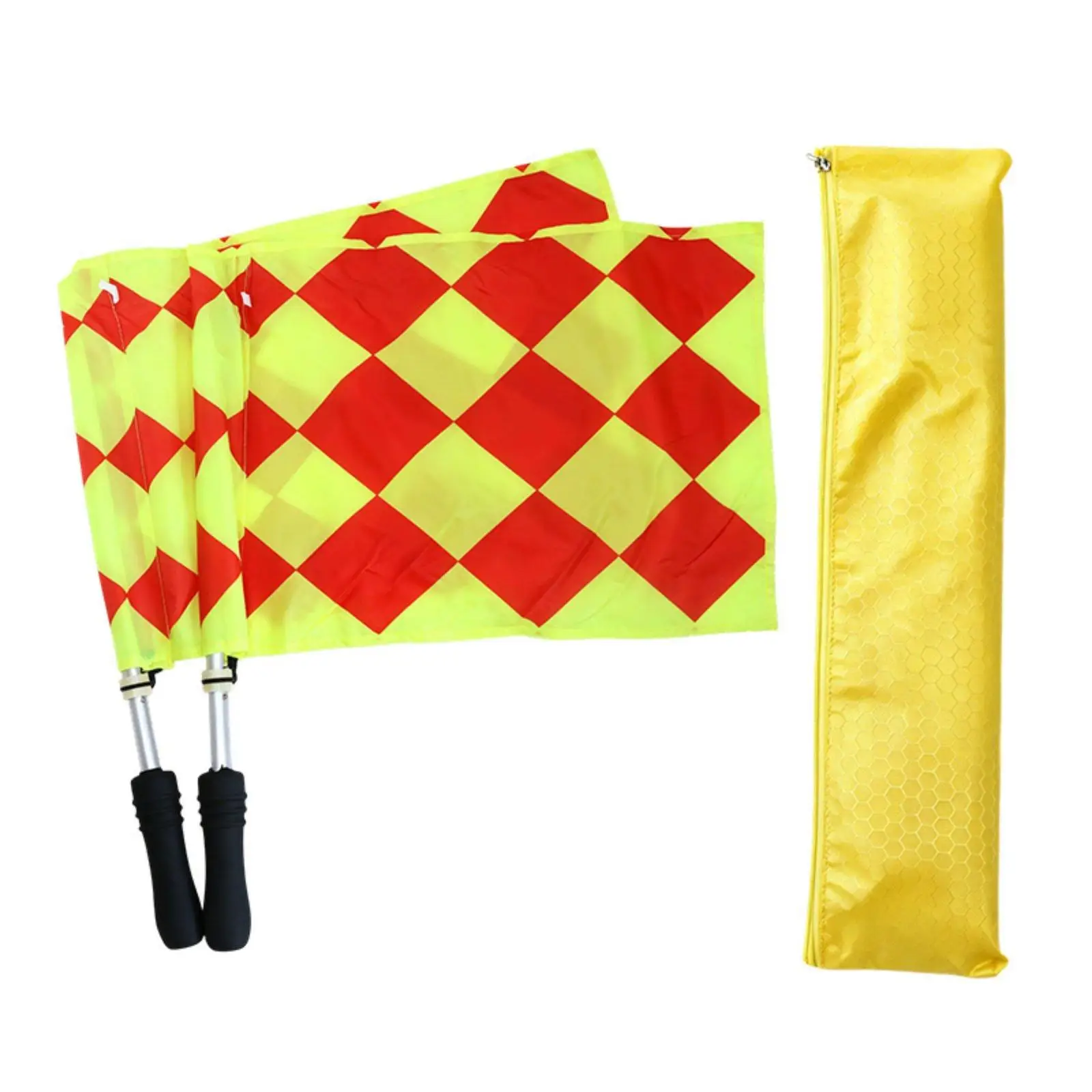 Referee Signal Flag Portable Garage Banner Wall Flag for Athletic Competition and Race Day Event Control