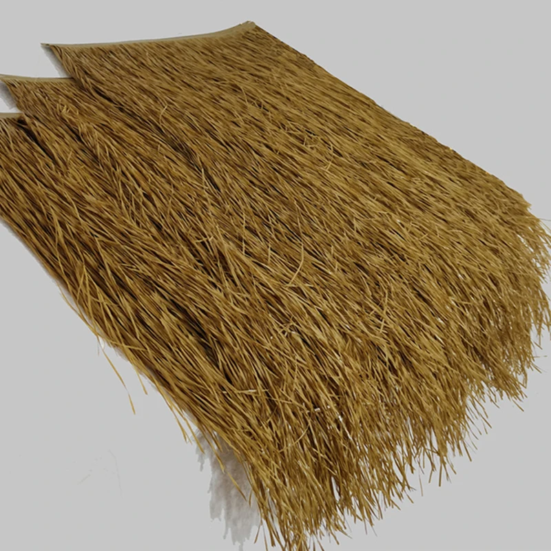 Palm Thatch Roll Hut Thatch Easy to Install Artificial Straw Roof Thatch Grass Thatch Roll for Tiki Bars Huts Fence Decoration