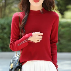 2024 autumn and winter cashmere sweater women's cashmere sweater women's sweater pullover casual knitted top women's sweater top