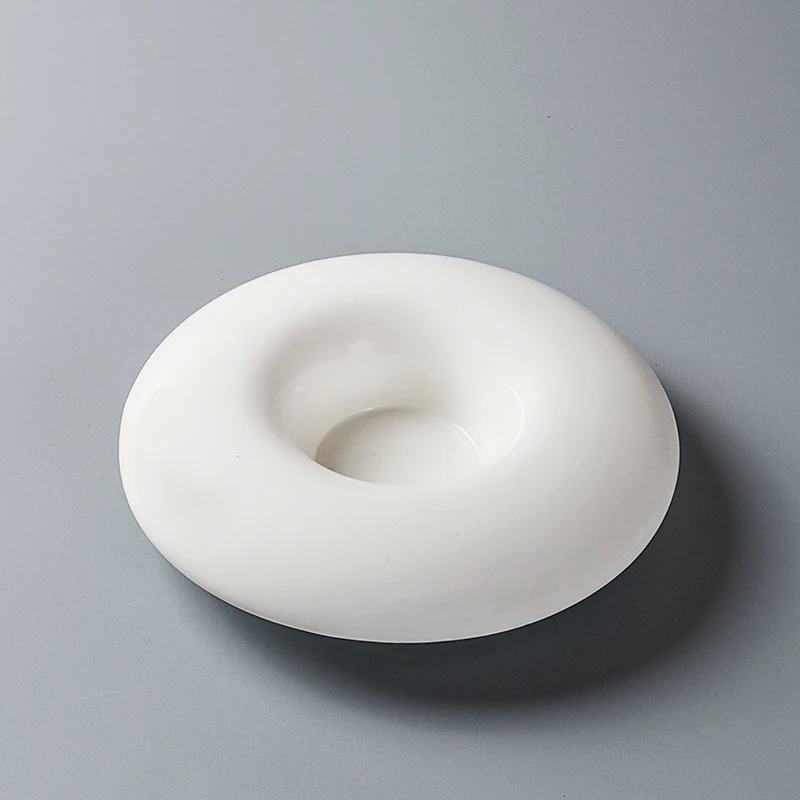 Creative White Ceramic Platter Fruit Salad Cold Dish Artistic Conception Dish Characteristic Modeling Kitchen Tableware Plates