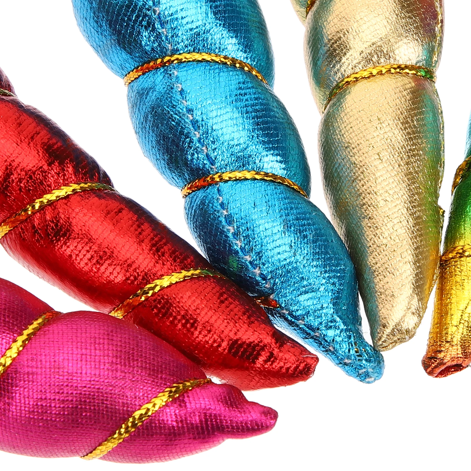 

12 Pcs Unicorn Horn Glitter Props Blue Gold Colored Red Silver Pink DIY Accessory Birthday Party Supplies Headbands Photo
