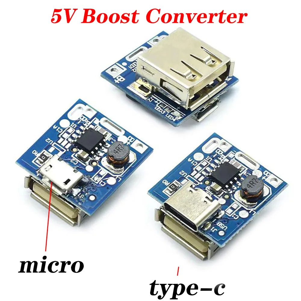 5V Boost Converter Step-Up Power Module Lithium Battery Charging Protection Board LED Display USB For DIY Charger 134N3P