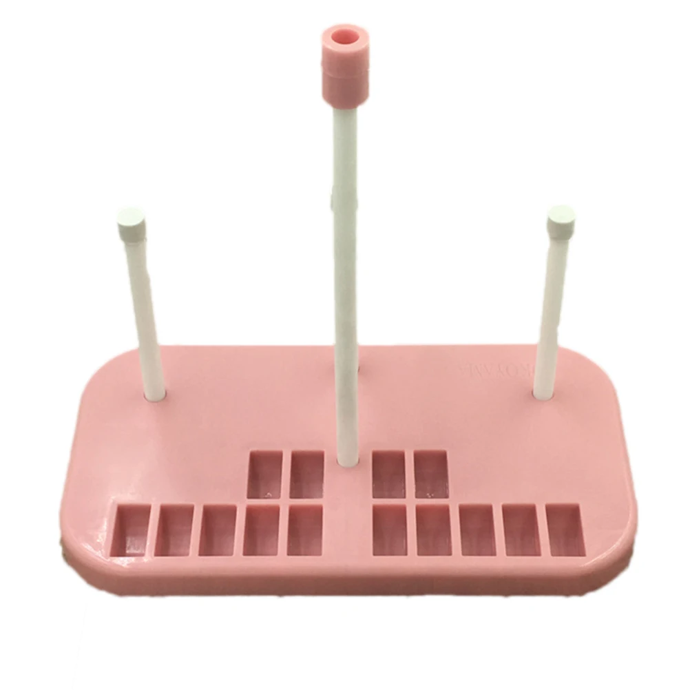 

Pink Stand For Sewing Machine Abs Metal Thread Holder 3 Spool Storage Rack For Embroidery Quilting Sewing Craft Thread