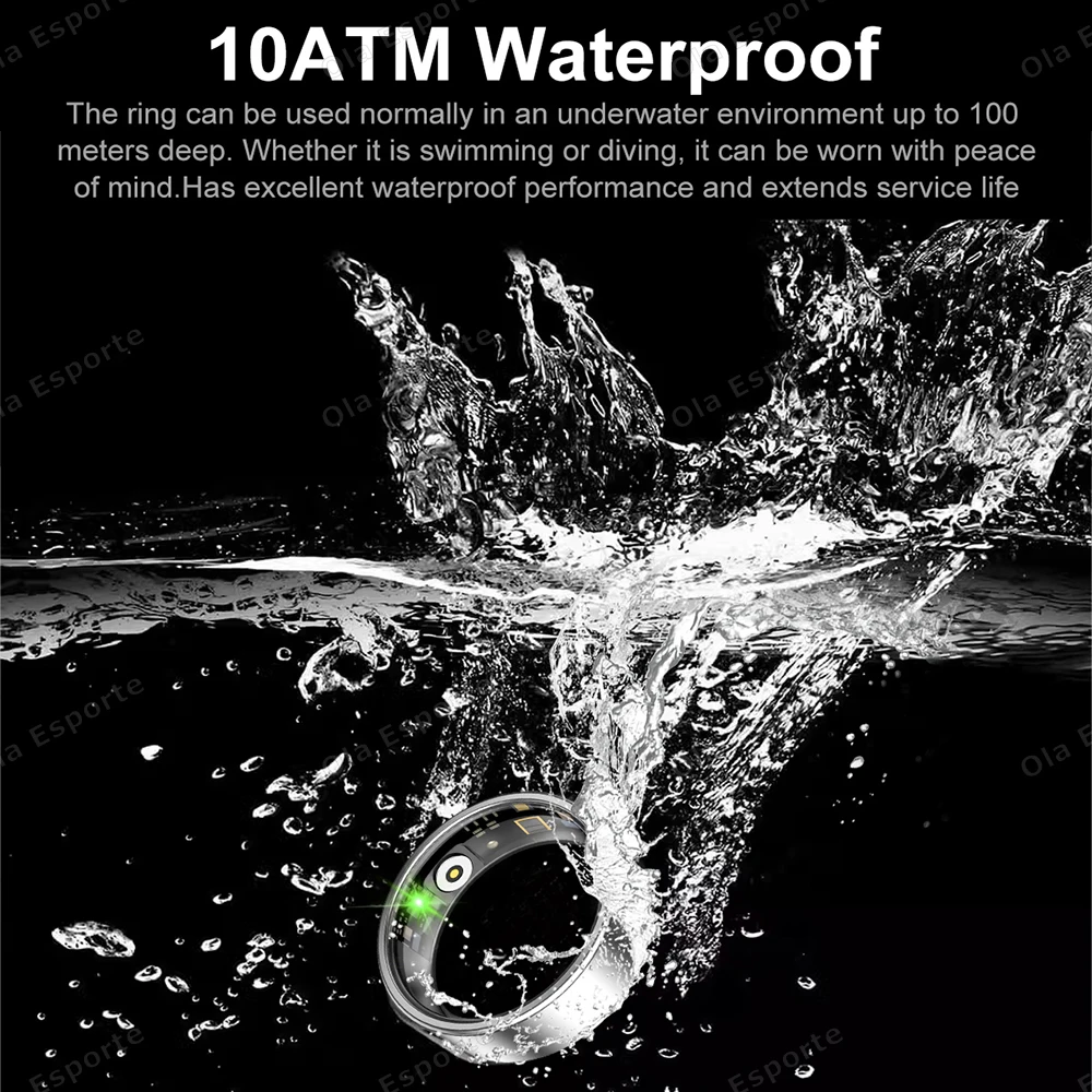 2025 New For Xiaomi Smart Ring Heart Rate and Blood Oxygen Monitoring Rings For Man 10ATM Waterproof Multi-sport Modes Smartring