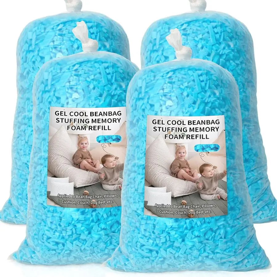 

Bag Filler, 20lbs Shredded Memory Foam Filling, Soft Pillow Stuffing Bean Bag Refill Foam for Couch, Cushion, Stuffed Animals,