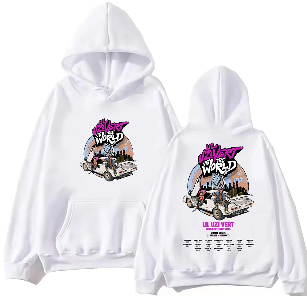 Lil Uzi Vert Tour Hoodie Unisex Harajuku Pullover Tops Long Sleeve Hoodies  Muisc Tour Fans Gift