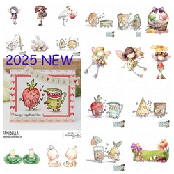 Scrapbooking Stamps New 2025 Easter Basket Stamp Strawberries & Carrot Stamps for DIY Craft Making Greeting Card Decoration