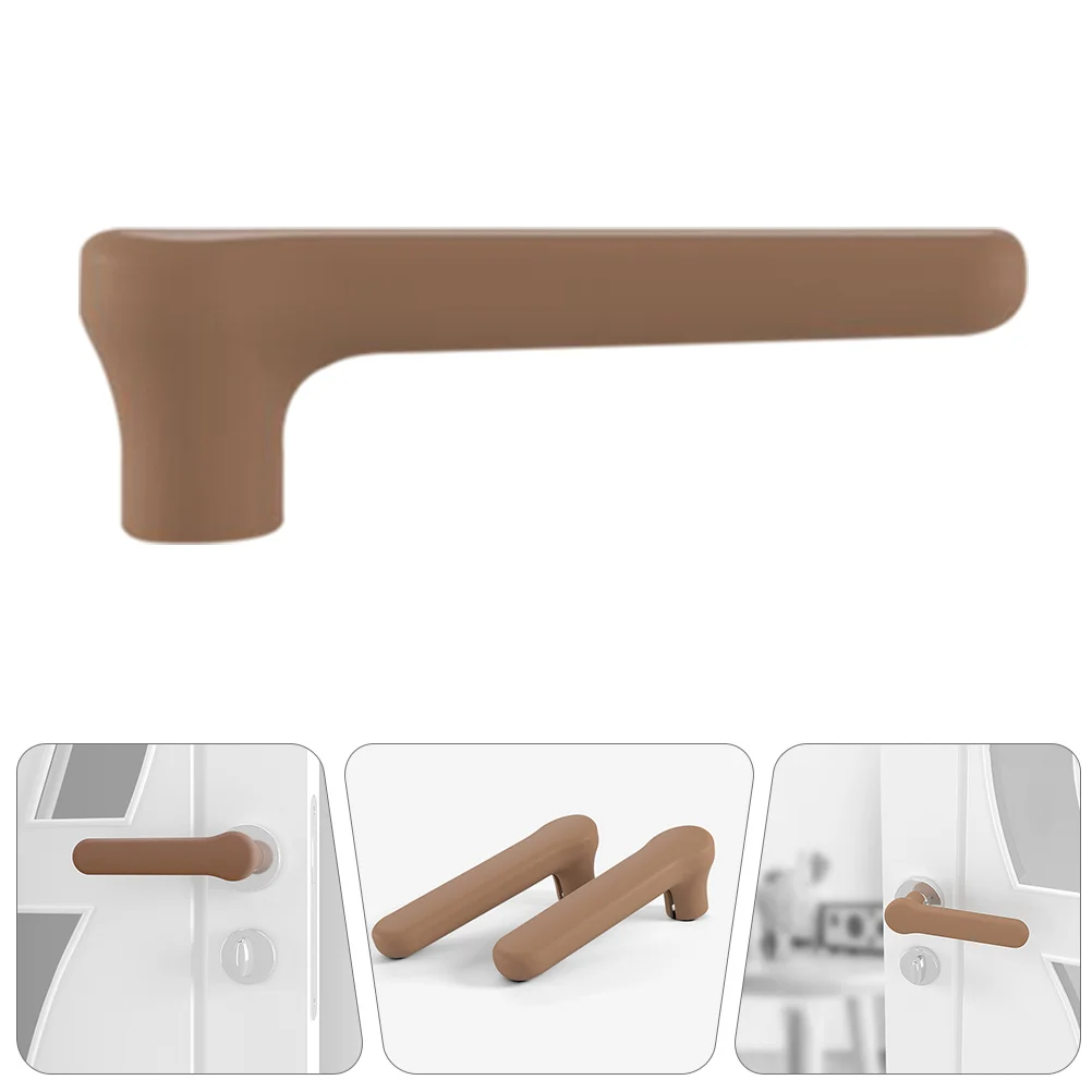 2 Pcs Door Handle Cover Silicone Sleeve Protective for Accessory Baby Room Pull Protector Glove Kitchen Cabinet Handles