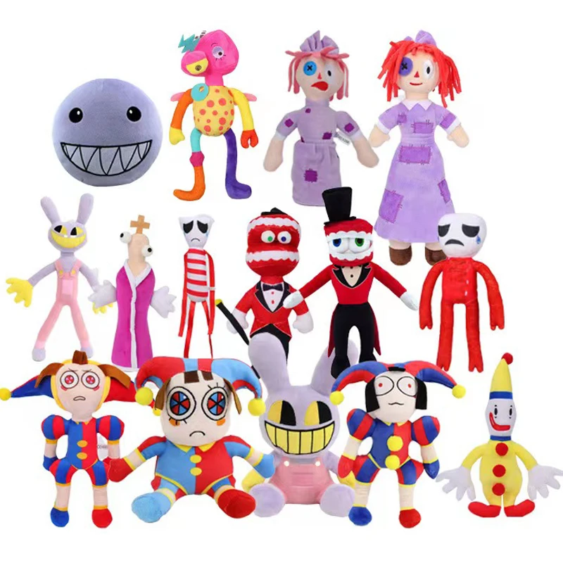 The Amazing Digital Circus Plush Cartoon Plushie Toys Theater Rabbit Doll Stuffed Toys Children Christmas Kids Gifts