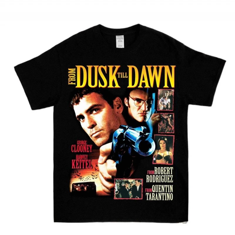 

0423 From Dusk Till Dawn 90s Horror Retro Unisex Classic T-Shirt 100% cotton Short Sleeve Graphic Clothes All size tops