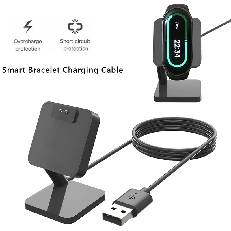

T82C Hot Sale-1M Smart Watch Charging Holder For Xiaomi Mi Band 8 Magnetic Charger Smart Watch Charging Cable Dock Accessories