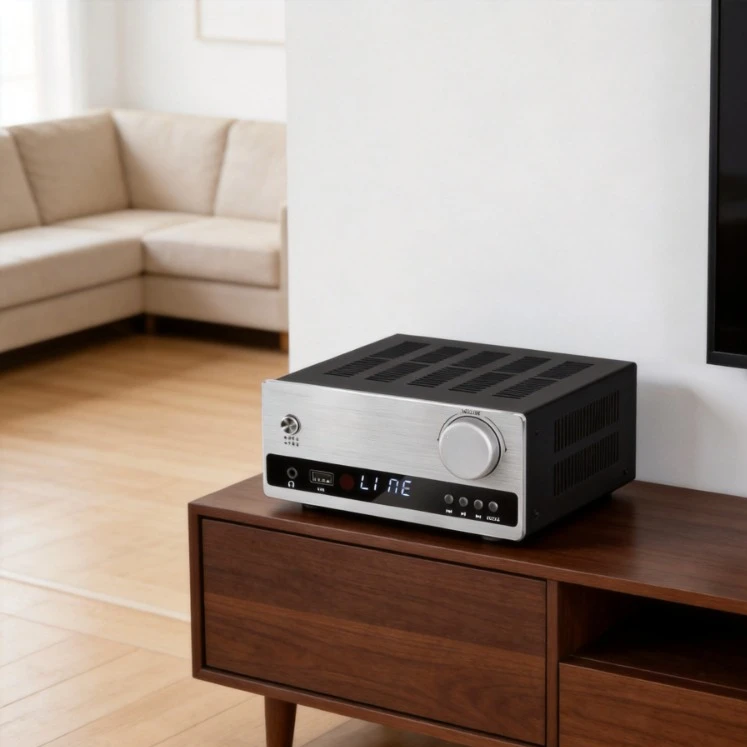 Bluetooth 5.0 Audiophile Power Amplifier 192K/32BIT Lossless Digital HIFI BD3490FV Chip USB Playback Home Theater Sound System