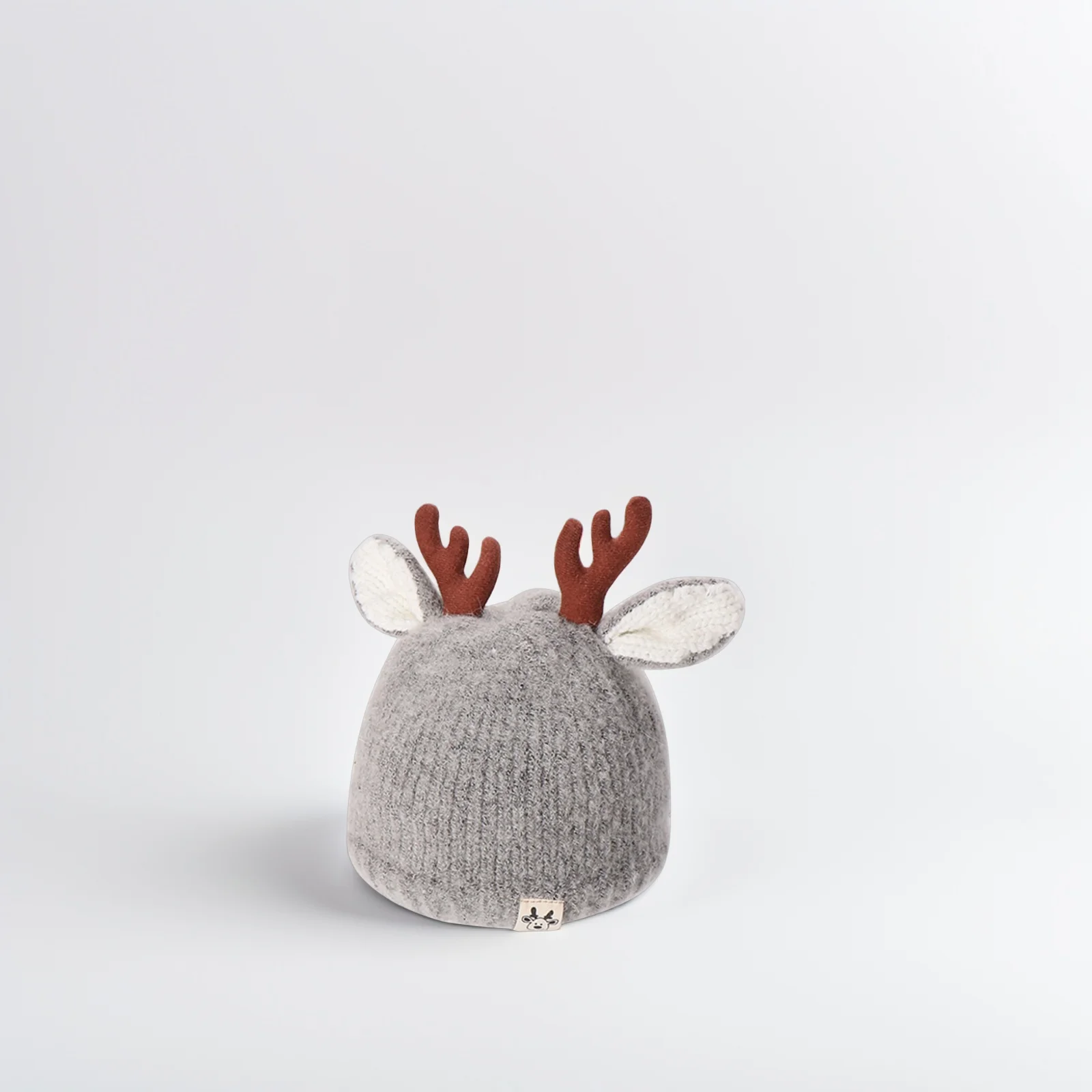 

Children Thickened Knit Baby Winter Hat Horn Design Suitable 3-24 Months Kids Warm Knitted Cap Knitting Hat for Kids