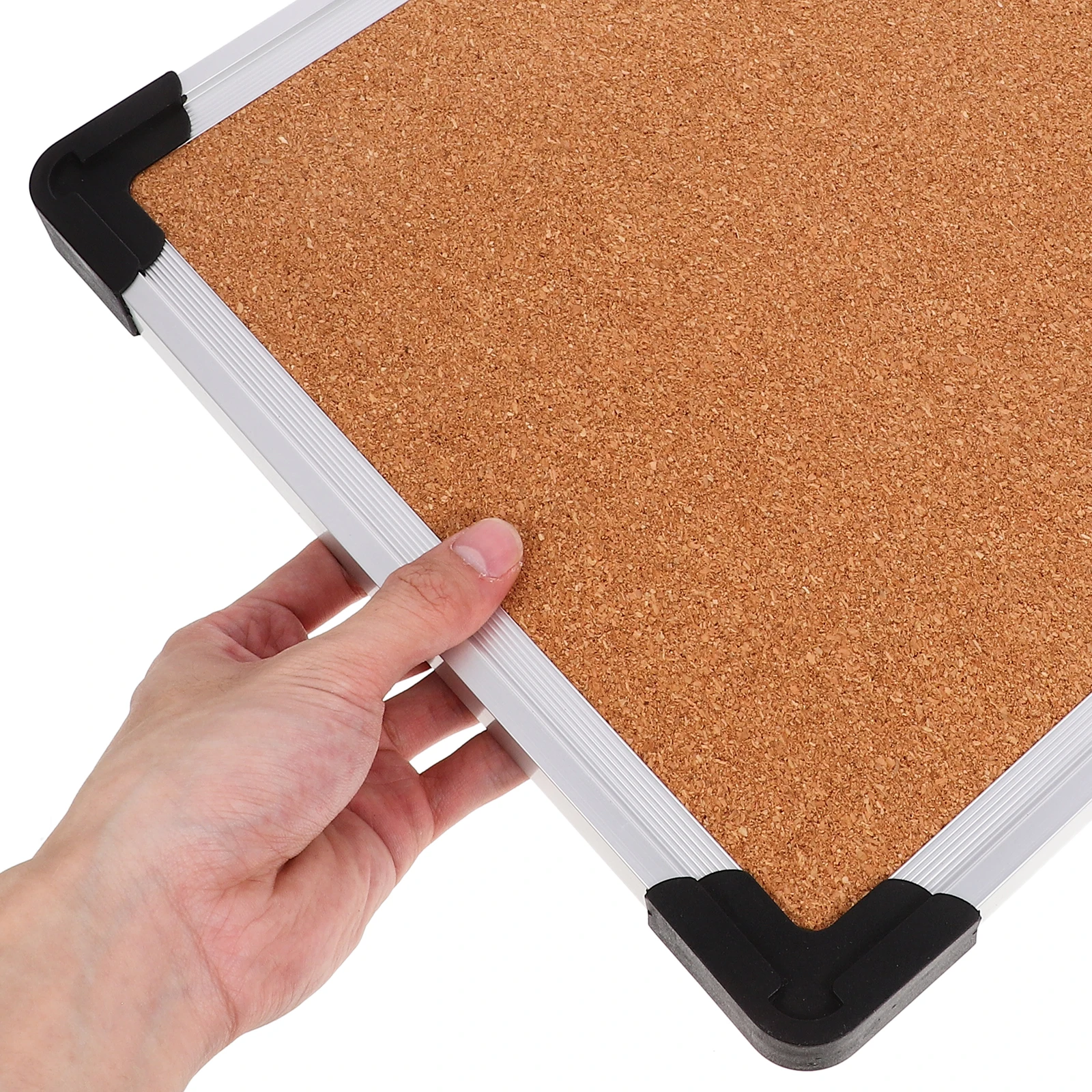 

Small Wall Mountable Notice 16x12 Silver Frame Bulletin Board for Home Office School Dorm Room Pin Boards Walls Cork Board