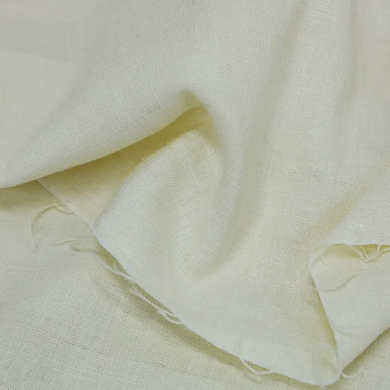 

Silk and linen blended fabric in its natural color without bleaching or dyeing