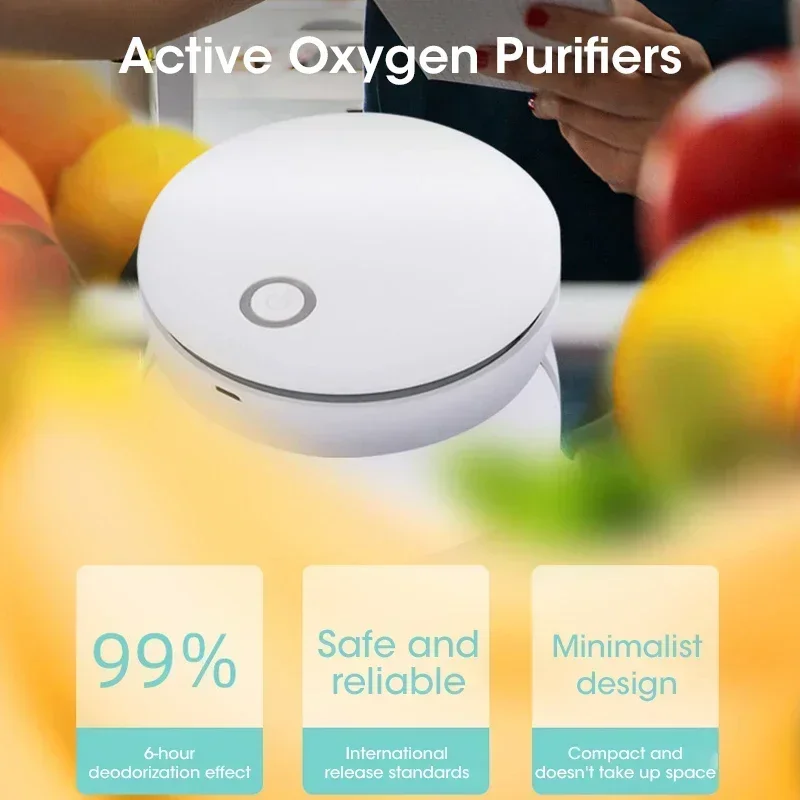 Multifunctional Portable Mini Air Purifier with Ozone Ion Deodorization for Car Refrigerator Bathroom and Shoe Cabinet Fresh Air image 6