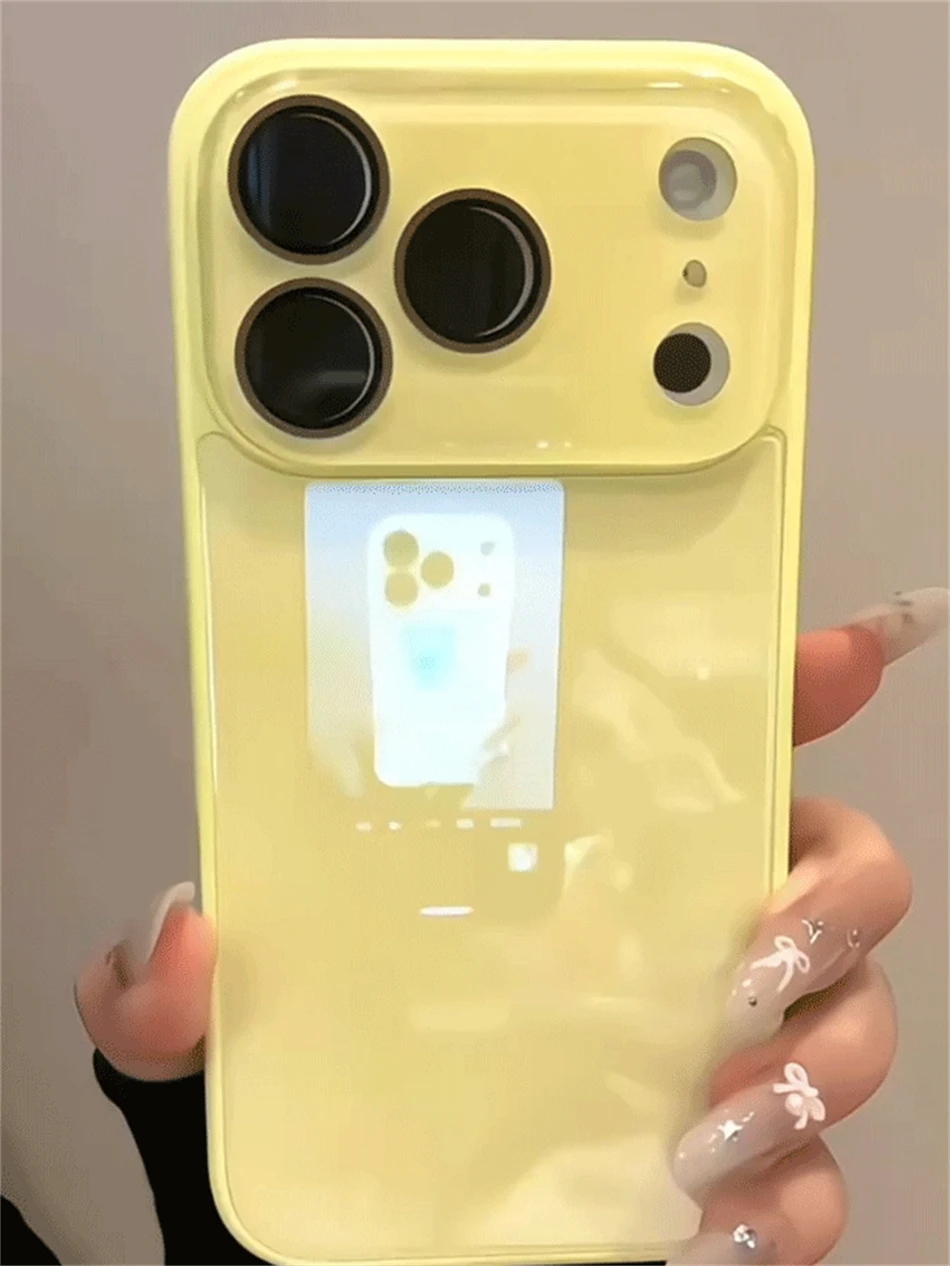Luxuriöse Kamera-Schutzhülle aus gehärtetem Glas in Bonbonfarben für iPhone 15 16 17 18 Pro Max, stoßfest, weicher Rahmen, glatte harte Abdeckung – Detail 20
