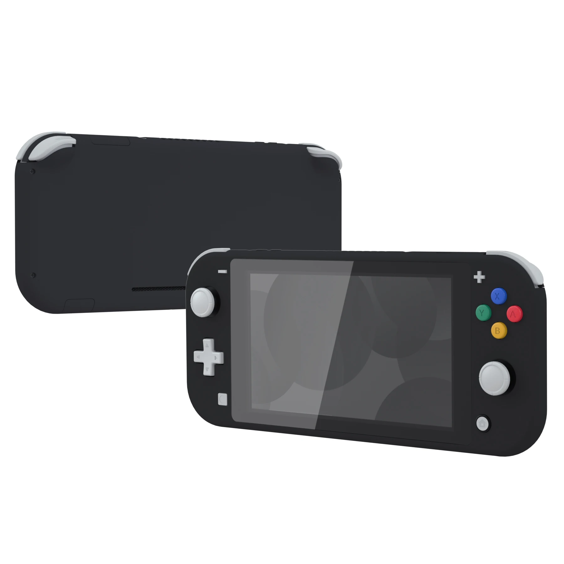 EXtremeRate Soft Touch Substituição Shell, Habitação Case, Capa com Protetor de Tela para NS Switch Lite-Preto, DIY