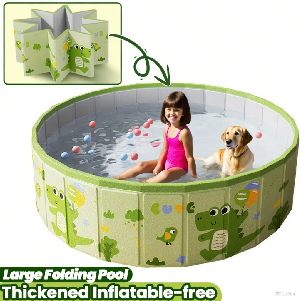 

1.2-2M Large Swimming Pool Foldable Frame Pools for Family Thickened Wear-Resistant Outdoor Non-Inflatable Summer Water Games