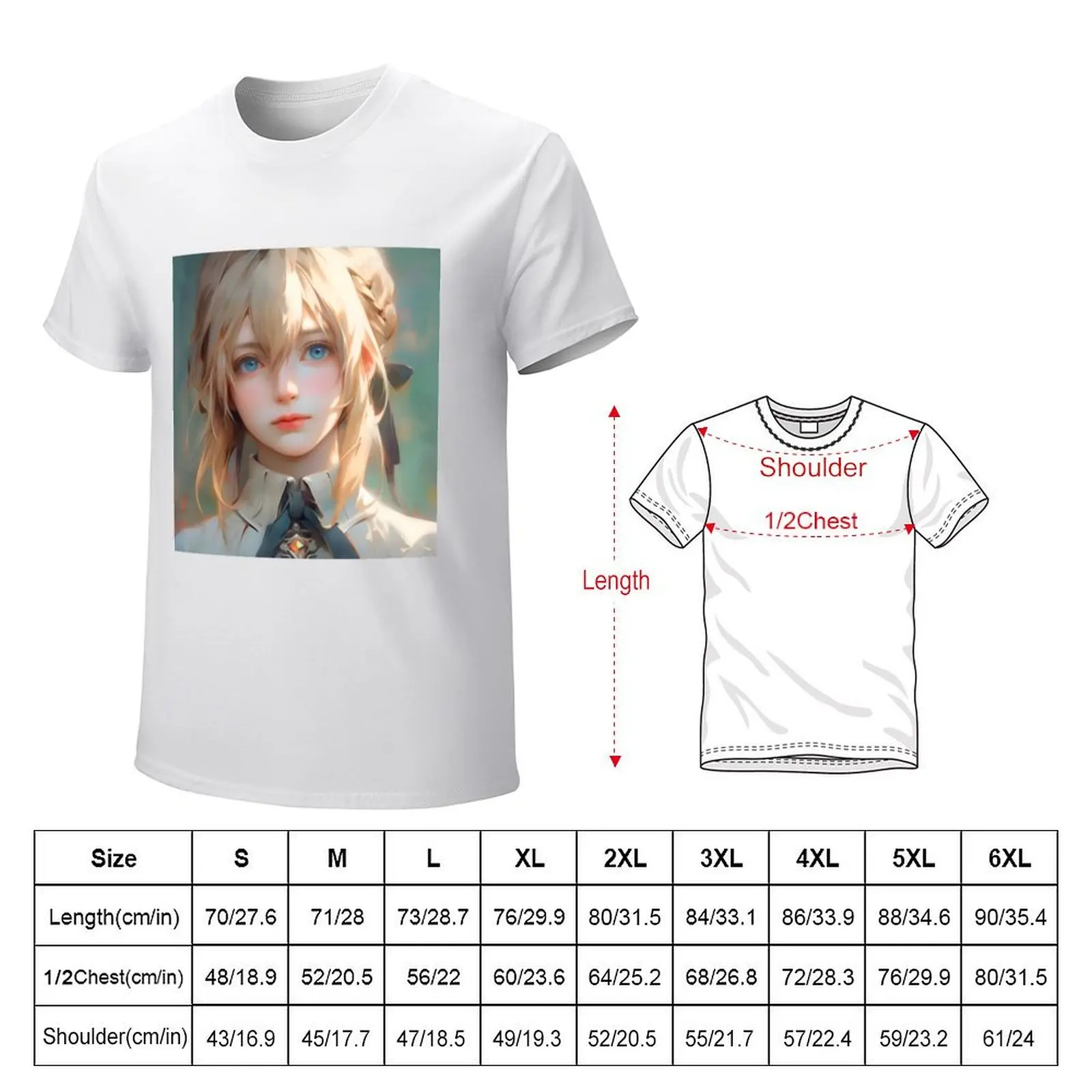 Alice SAO Cute Anime Girl – Oil Painting Style T-Shirt anime cute clothes blanks customs mens graphic t-shirts anime