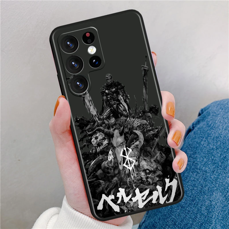 Berserk Comics Cool For Samsung M62 M52 M33 M32 M31 M30 M23 M22 M21 Note 20 10 9 8 Ultra Plus Lite Black Phone Case