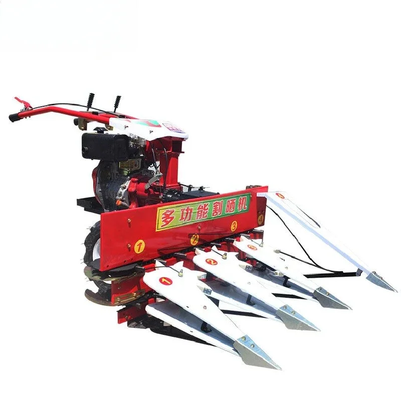 Multi-functional wind mower hand-held small straw harvester rice mint alfalfa millet and pasture lawn mower