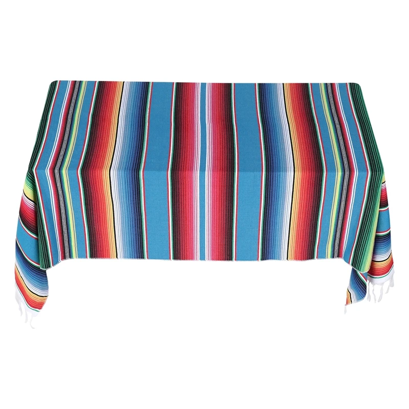 

Mexican Blanket Sarape Picnic Rug Throw Tablecloth Hot Rod For Yoga Party