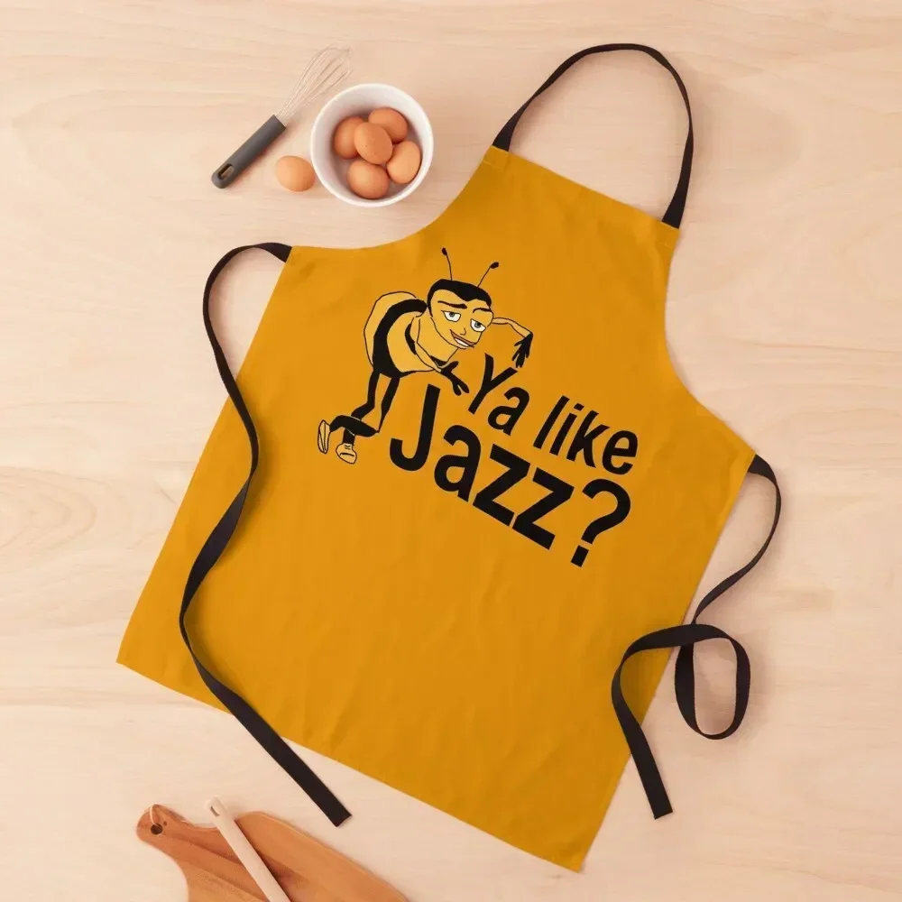 

ya like jazz Bee Movie Meme Apron Kitchen Special Accessories Barista Kitchens For Men Bib For Kitchen Apron