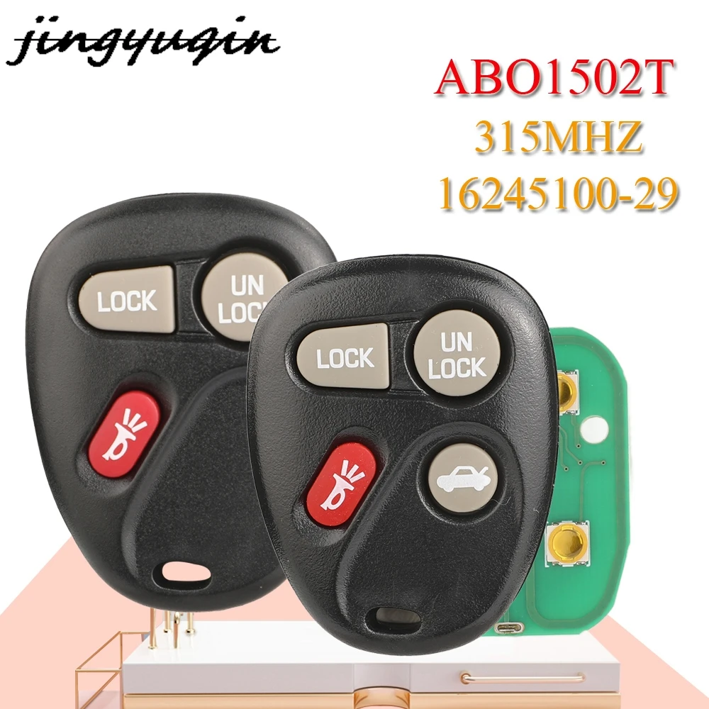 JYQ ABO1502T 3/4BTN автомобильный дистанционный ключ 315 МГц для Chevrolet Malibu GMC Sierra Sonoma Cadillac Pontiac Sunfire Firebird брелок управления