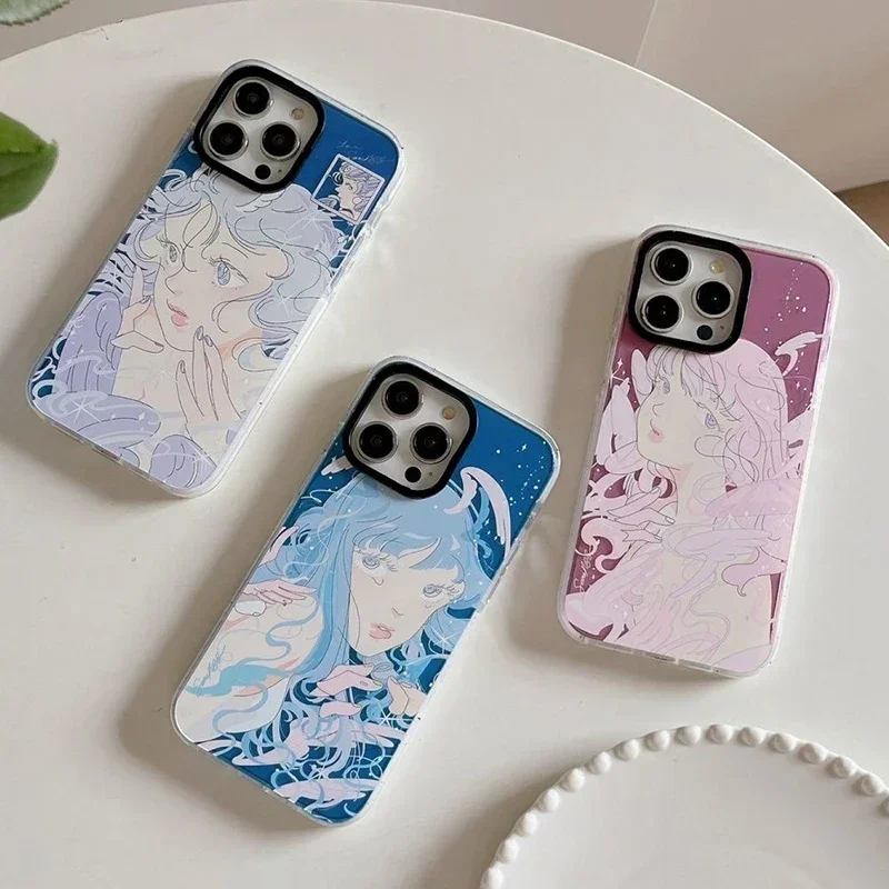 

Anime Girl 2.0 Acrylic White Border Phone Case Cover for iPhone 11 12 13 14 15 16 Pro Max Case