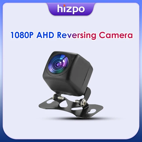 Cámara de marcha atrás de estacionamiento automático, asistencia de embalaje AHD de 1080P, visión nocturna, soporte ajustable Universal para accesorios de coche Hizpo