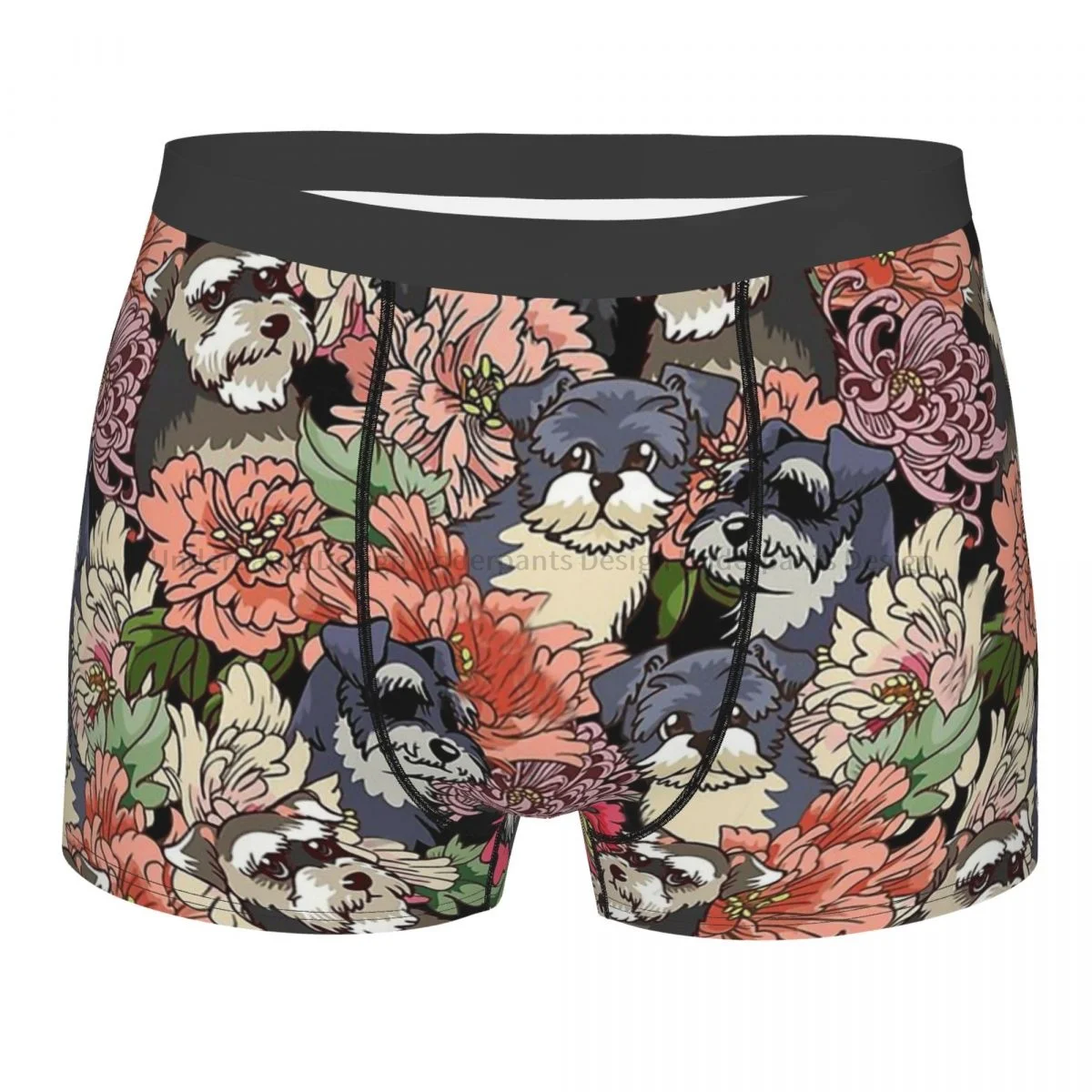 BECAUSE SCHNAUZERS Underpants Breathbale Panties Man Underwear Ventilate Shorts Boxer Briefs